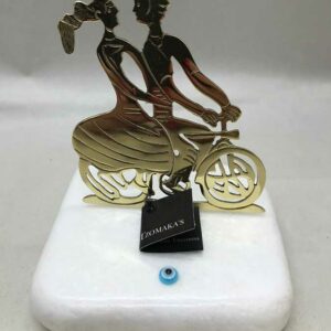 Ζευγάρι σε ποδήλατο