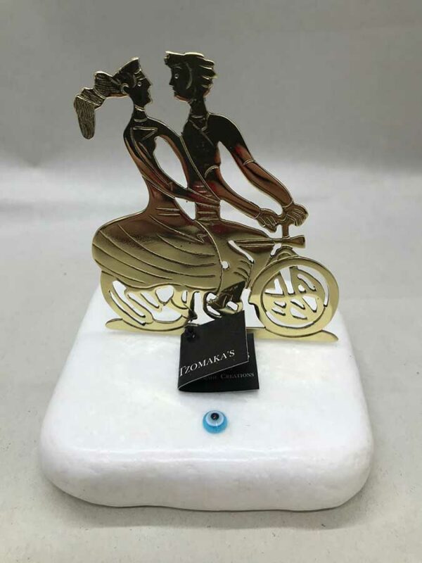 Ζευγάρι σε ποδήλατο