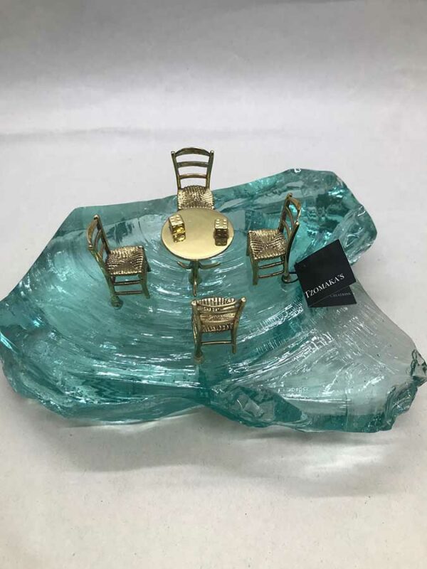 Καφενείο με 4 καρέκλες σε γυαλί