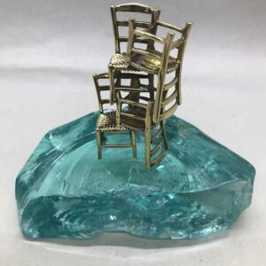 Καρέκλες τετραπλές σε γυαλί